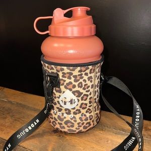 Hydrojug with cheetah sleeve